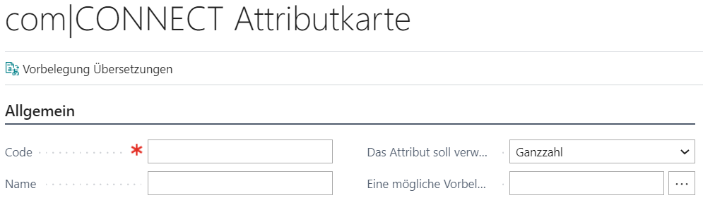 com|CONNECT Attributkarte