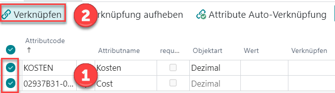 Mehrere Attribute verknüpfen