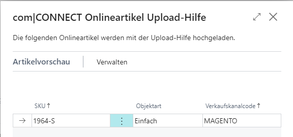 Artikelvorschau der Upload-Hilfe